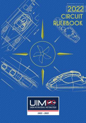 Framsidan av UIMs regelbok för rundbana 2022.